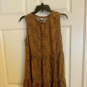 Old Navy Brown Patterned Mini Dress
